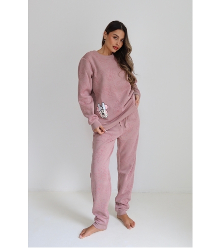 פיג'מה פוטר DELTA נשים XS-XL מיני מאוס סגול עתיק