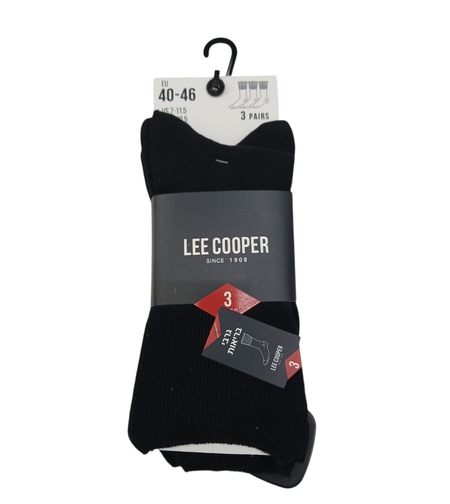 מארז 3 זוגות גרביי בריאות מכפלת רכה  40-46 גבר (שחור)