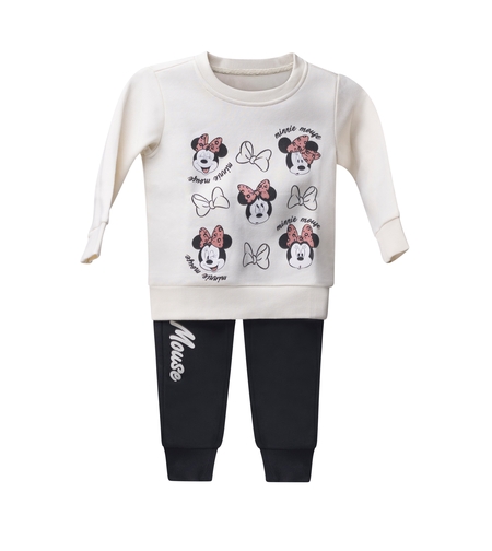 חליפה פוטר DELTA בנות (2-8) מיני מאוס שמנת