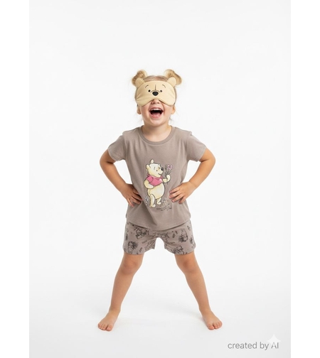 פיג'מה DELTA קיץ 2-10 בנות פו הדב