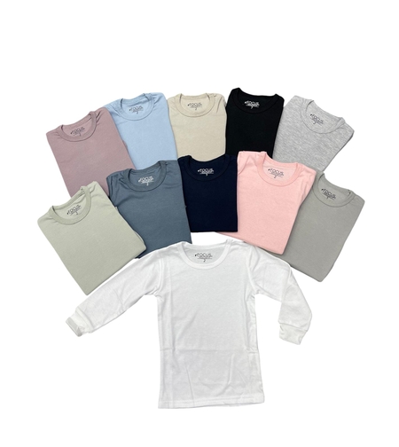 גופיה חורף פלנל 100% כותנה 2-18 ילדים (שחור/אפור/ורוד/כחול)