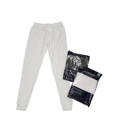 מכנס גטקס פלנל גבר S-XXL (לבן/שחור)