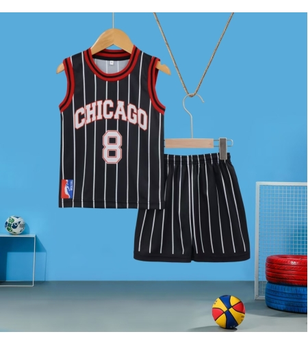חליפת כדורסל מדוגמת 4-14 בנים