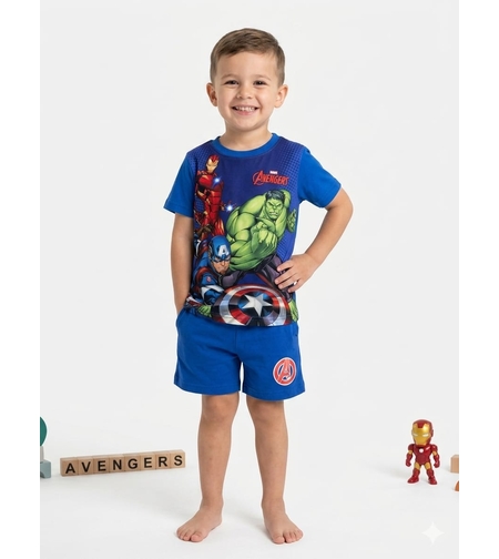 חליפה דיסני קיץ 2-10 בנים מארוול כחול