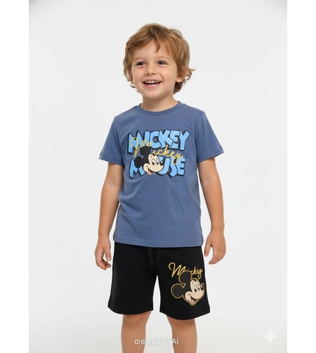 חליפה DELTA קיץ 2-8 בנים מיקי מאוס כחול