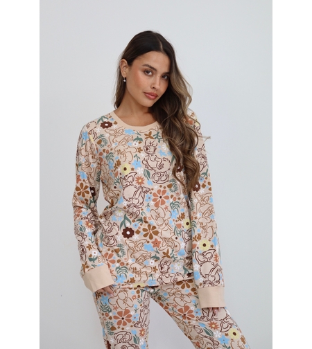 פיג'מה DELTA מעבר ויסקוזה XS-XL נשים מיני מאוס