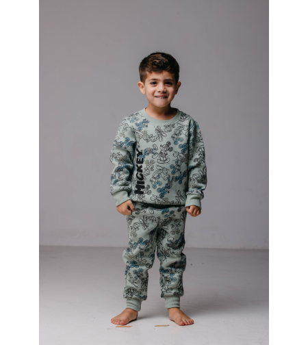 פיג'מה פוטר (2-10) DELTA בנים מיקי מאוס ירוק