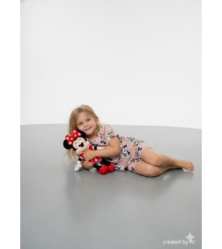 פיג'מה DELTA קיץ 2-12 בנות מיקי ומיני מאוס ורוד