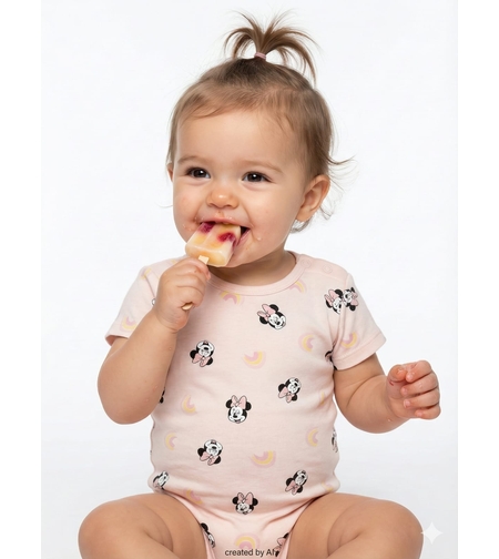 בגד גוף DELTA קיץ 3-24M תינוקות בנות מיני מאוס ורוד בהיר