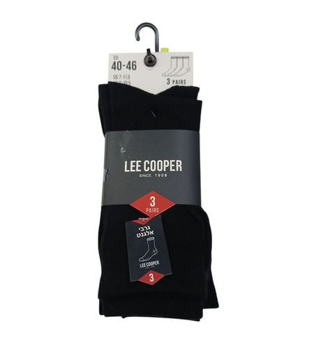 מארז 3 זוגות גרבי אלגנט 40-46 גבר (שחור)
