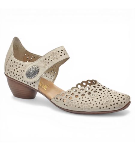 RIEKER בובה פתוחה עיגולים 43753-60 אופוויט