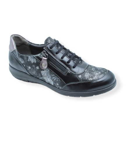 Suave דגם 6627 OXFORD שחור שרוך אנטומי