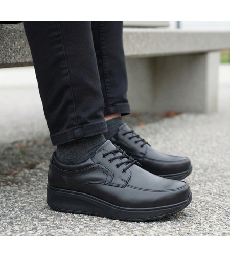 WilWoc נעל דגם מאסטר שחור גבר 1001