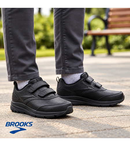 נעלי הליכה רחבות במיוחד לגברים Brooks Addiction Walker V-Strap 2 – רוחב 4E וסקוטש