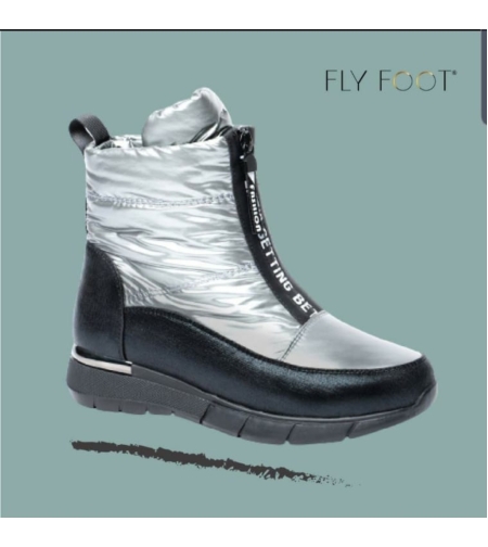 Fly Foot מגף ספורטיבי אנטטומי פרווה 480031 מוכסף