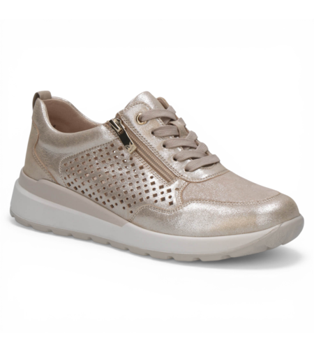 CAPRICE נעל סניקרס לנשים דגם GERTA 23764 שמפניה