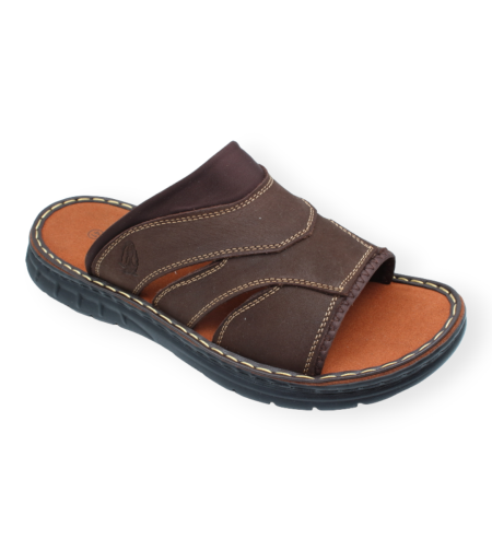 Hush Puppies כפכף גבר פלה רחבה 344065 חום