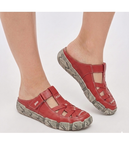 כפכף נוחות לנשים אנטומי Rieker דגם L0396-33 עד מידה 42 אדום