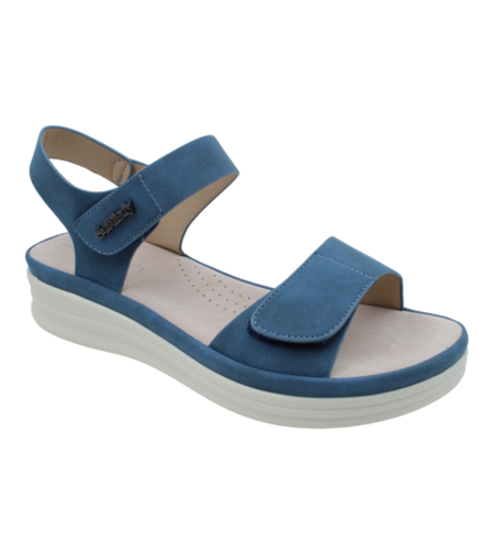סנדלי נוחות אורטופדיות לנשים Soft Lady 20204 ג'ינס