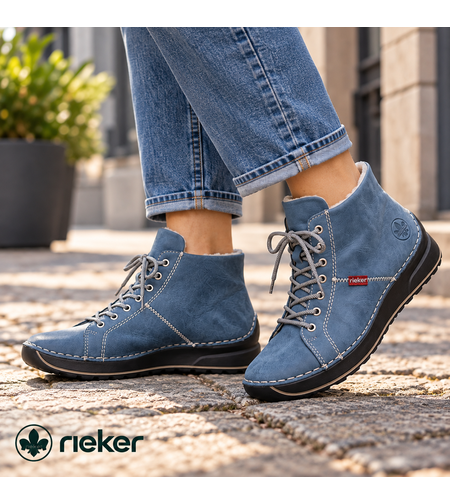Rieker דגם שירז נעל 3/4 אופנתית ונוחה 71510-14 ג'ינס