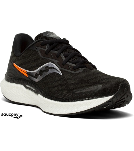 Saucony נעל ריצה לגברים TRIUMPH 19 שחור רחב WIDE