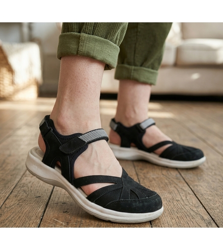 Easy Spirit בובה ספורט קלה להליכה יומיומית 96810 שחור