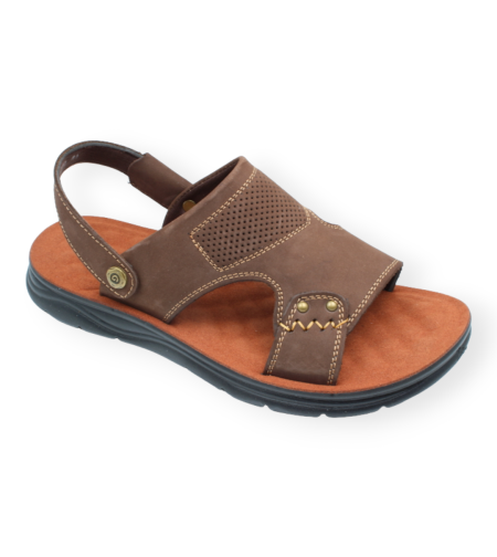 Hush Puppies כפכף/סנדל גבר פלה רחבה 344070 חום