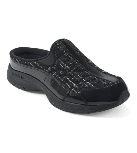 Easy Spirit כפכף נוחות TRAVELPORT148 שחור ריקמה