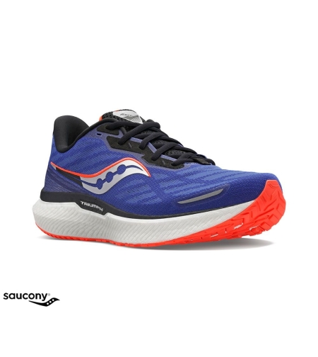 Saucony נעל ריצה לגברים TRIUMPH 19 כחול כתום