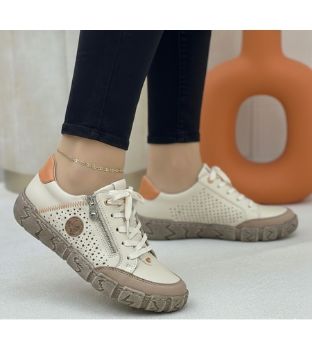 סניקרס נוחות Rieker לנשים דגם L0335-61