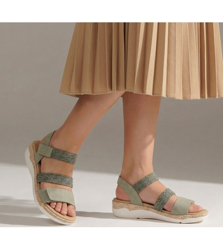 סנדל נשים נוח עם רצועות מתכווננות Remonte R6861-52 | מבית ריקר