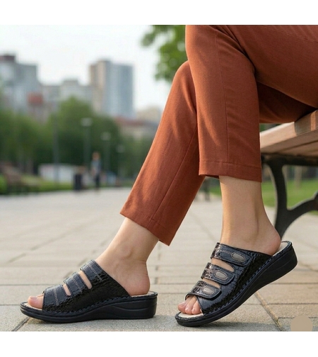 SoftFlex 8409 | כפכף נוחות אורטופדי עם 3 רצועות מתכווננות