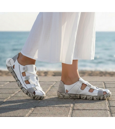 סנדל נוחות לנשים אנטומי Rieker דגם L0325-80 עד מידה 42