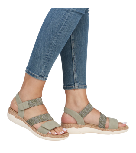 סנדל נשים נוח עם רצועות מתכווננות Remonte R6861-52 | מבית ריקר