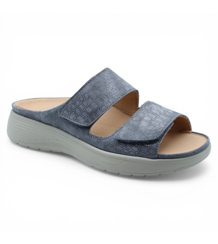 כפכף נוחות נשלף אורטופדי לנשים מעור נובוק G-Comfort S-8622 אפור - Copy 0