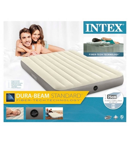 מזרון מתנפח זוגי INTEX DURA-BEAM QUEEN דגם 64103