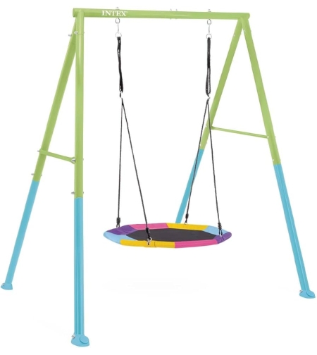 נדנדת חצר עם מושב צלחת צבעוני מבית INTEX – דגם 44111