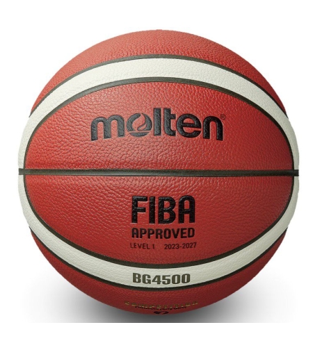 כדורסל Molten BG4500 מידה 7 – כדור עור רשמי מאושר FIBA