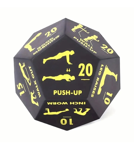 קוביית אתגר כושר – Fitness Challenge Dice (12 פאות)
