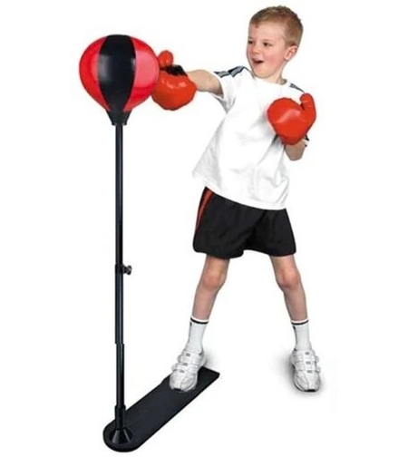 אגס אגרוף קפיצי לילדים – כולל כפפות ומשאבה