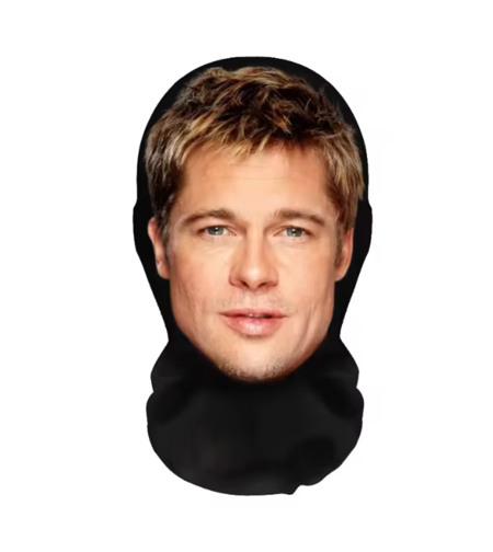 מסיכה 3D של בראד פיט - BRAD PITT