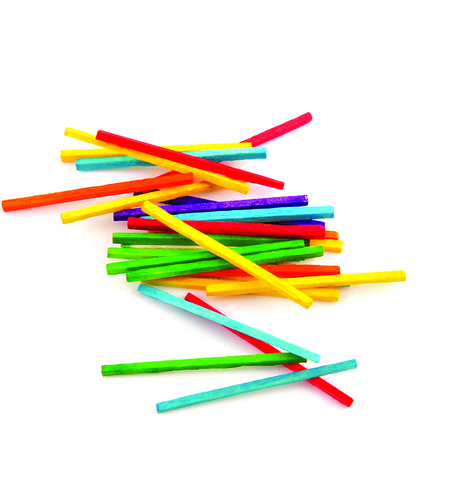 גפרורים עץ צבעוני