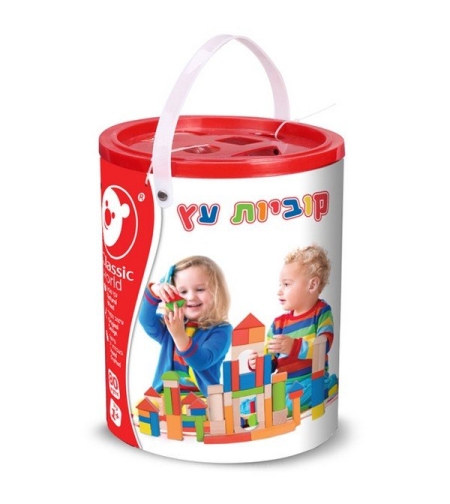 קוביות עץ בדלי 80 יח נטו פוקסמיינד