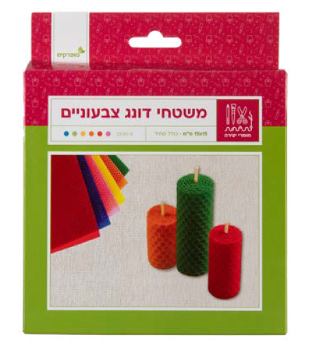 6 משטחי דונג דבורים 15*15 צבעונים