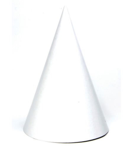 כובע ליצן לבן חלק בודד