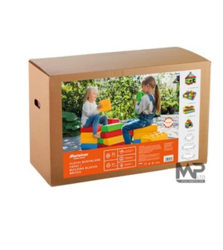 סט 33 קוביות בניה XXL