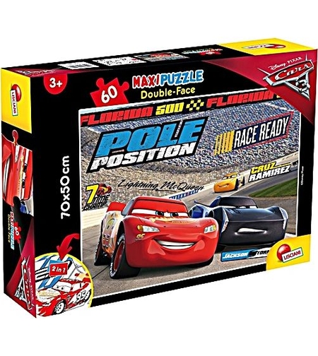 פאזל רצפה דו-צדדי 60 חלקים - ספידי מקווין