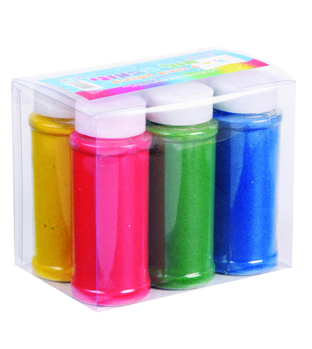 חול צבעוני מלחייה 140 גרם מעורב 6 צבעים