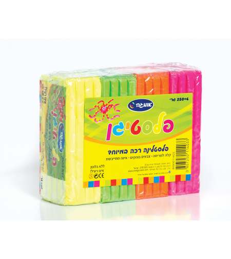 פלסטלינה פלסטיגן זוהר 4*250 גר