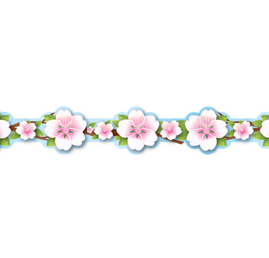 כתר פרחי שקד צבעוני 1/18